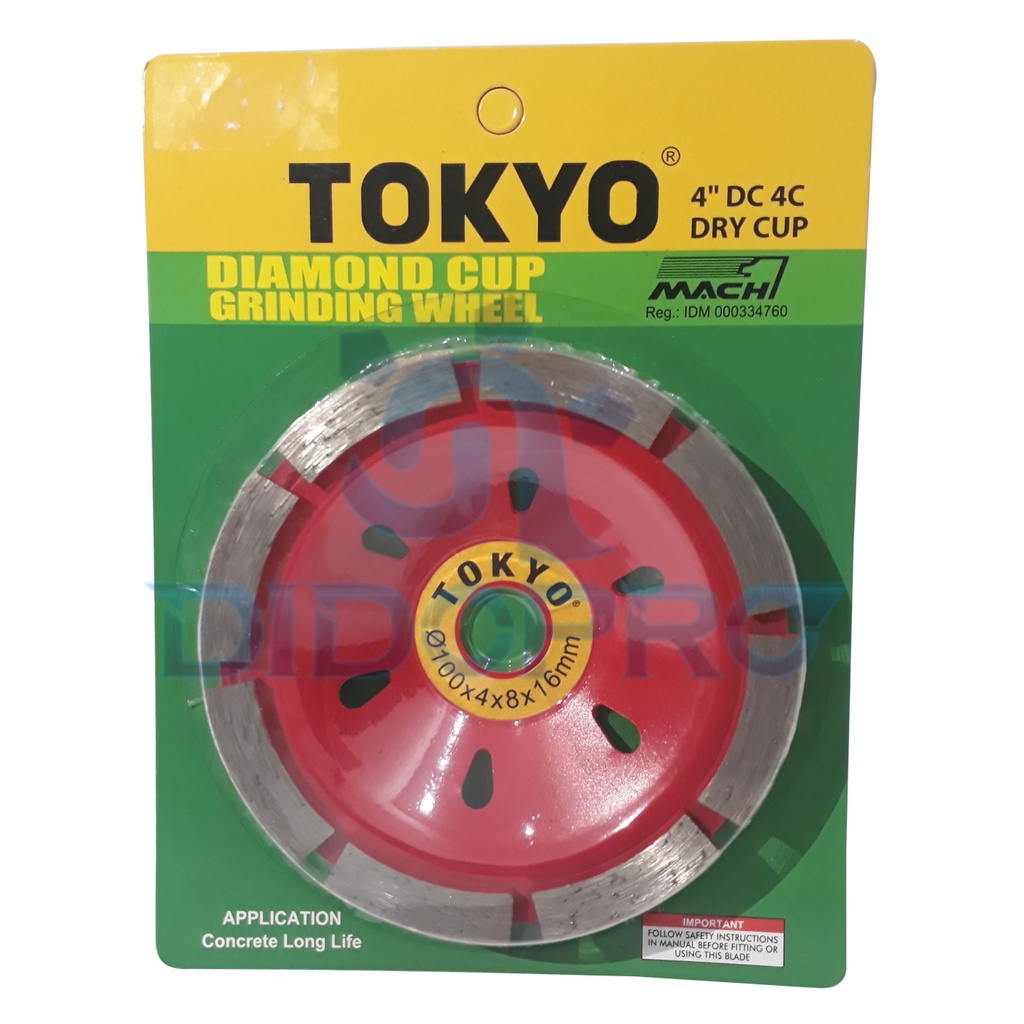 TOKYO 4 inch Diamond Cup Wheel Dry Grinding Cup Wheel Tokyo