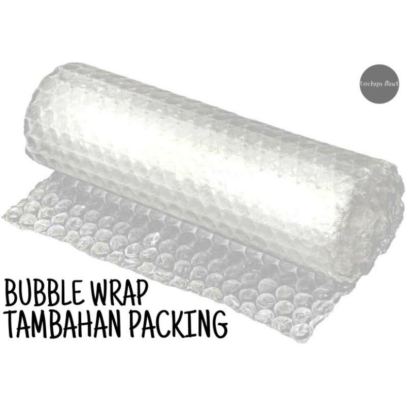 

Bubble wrap, kardus untuk tambahan packing aman