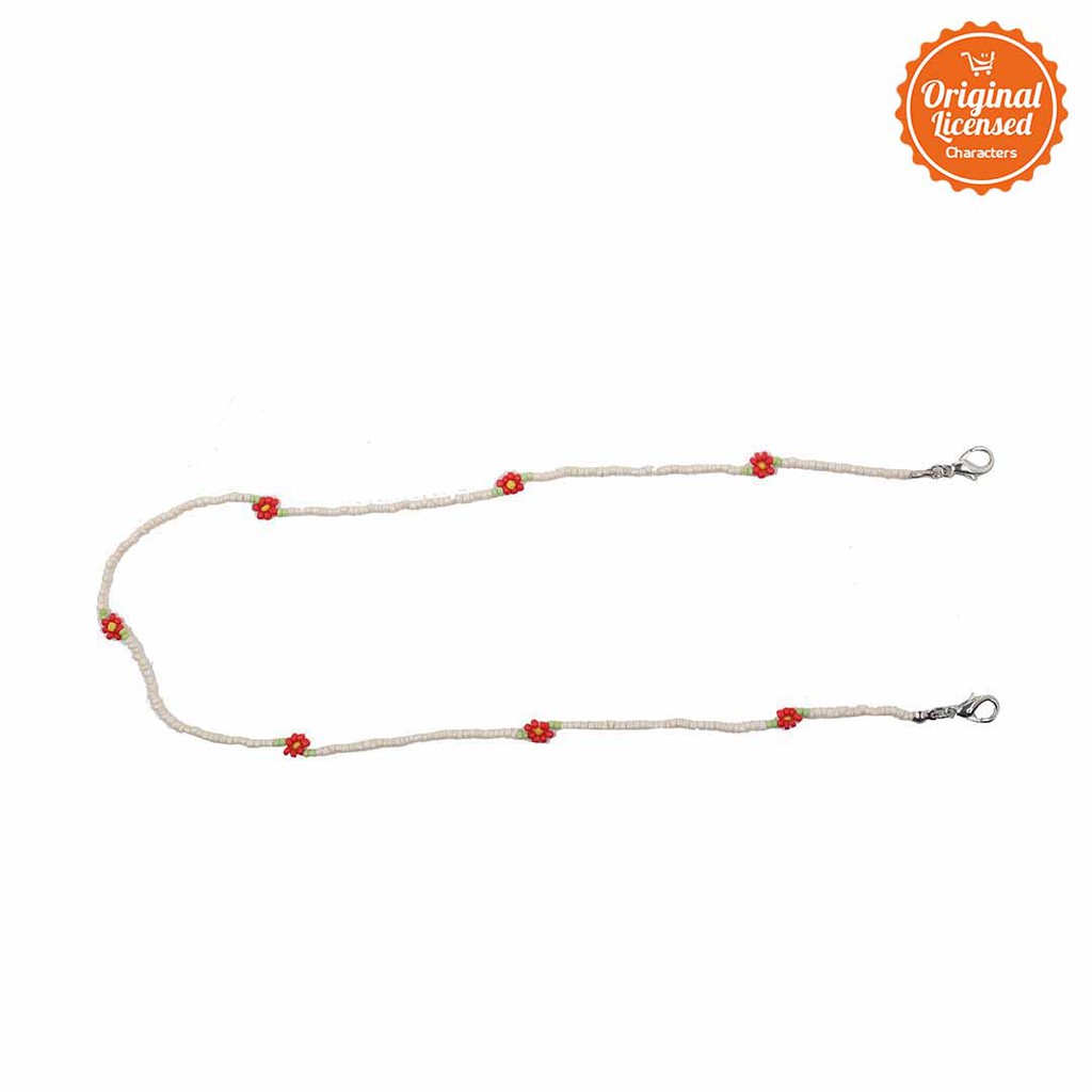 Character Land - Kids Mask Strap Daisy Beads Cream