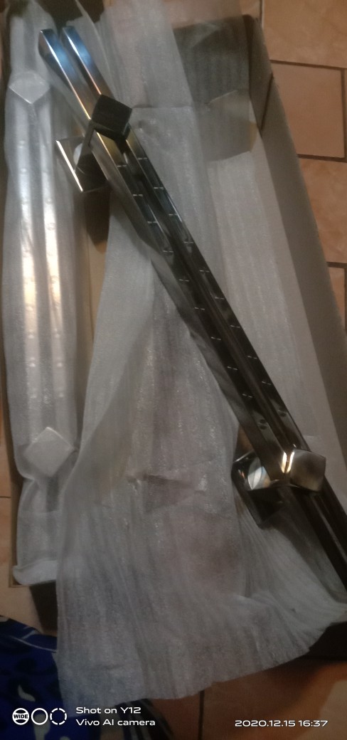 Set Handle Pintu 45cm Dan Kunci Pelor - Paket Handle Pintu Rumah Minimalis