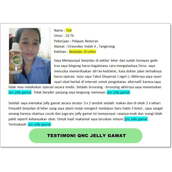 Obat Gondok Beracun Di Leher Kelenjar Tiroid Herbal Qnc Jelly Gamat 300 Ml Aman Untuk Anak Dan Dewasa 100% Original