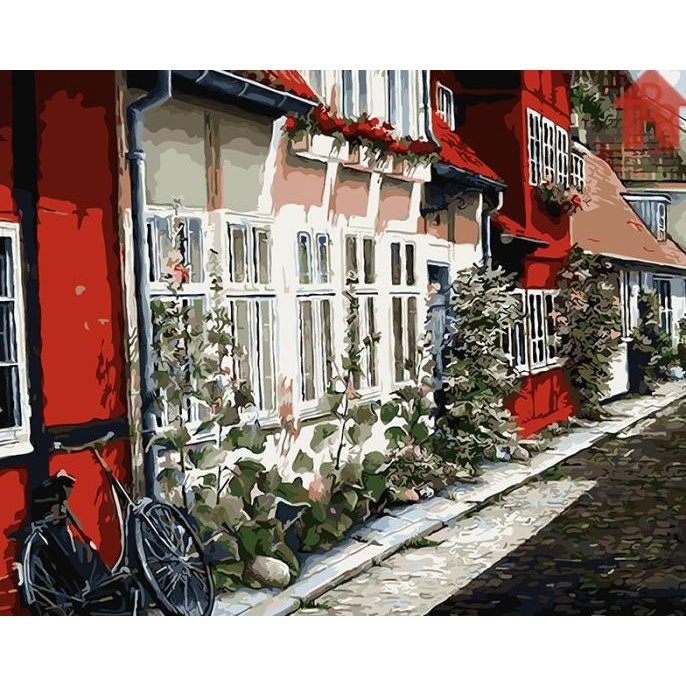 

Diy - Set Melukis / Painting By Number Kit - Town 40X50Cm. Part-1