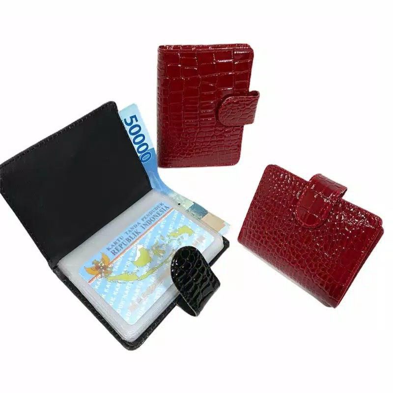 Dompet Kartu Import Tempat Kartu Croco Dompet Wanita Murah