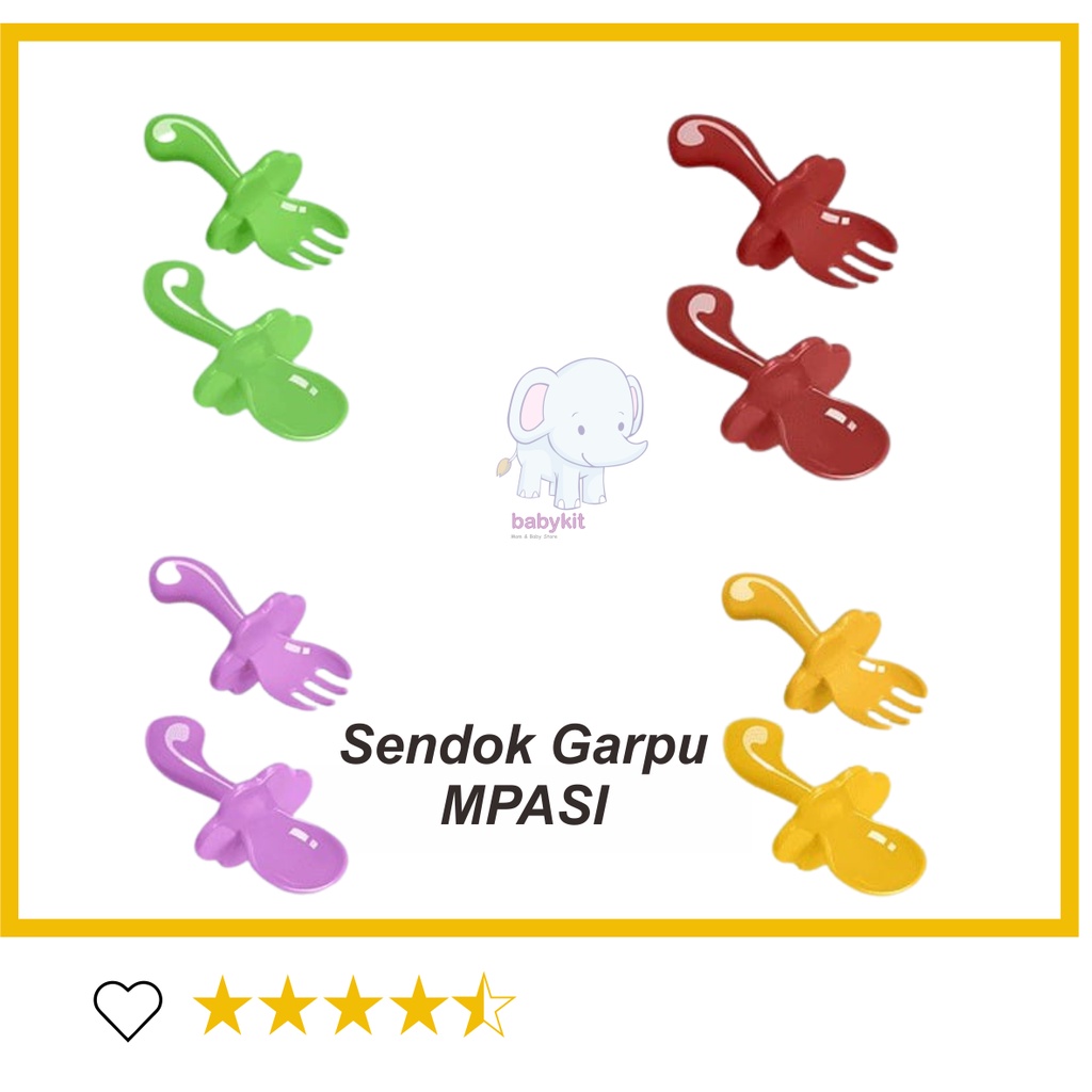 SENDOK GARPU BELAJAR MAKAN / LATIHAN MAKAN ANAK / PEMULA