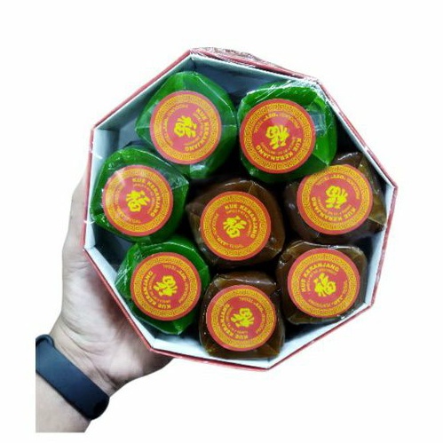 

kue keranjang mix rasa original & pandan isi 8 pcs | dodol cina imlek | box