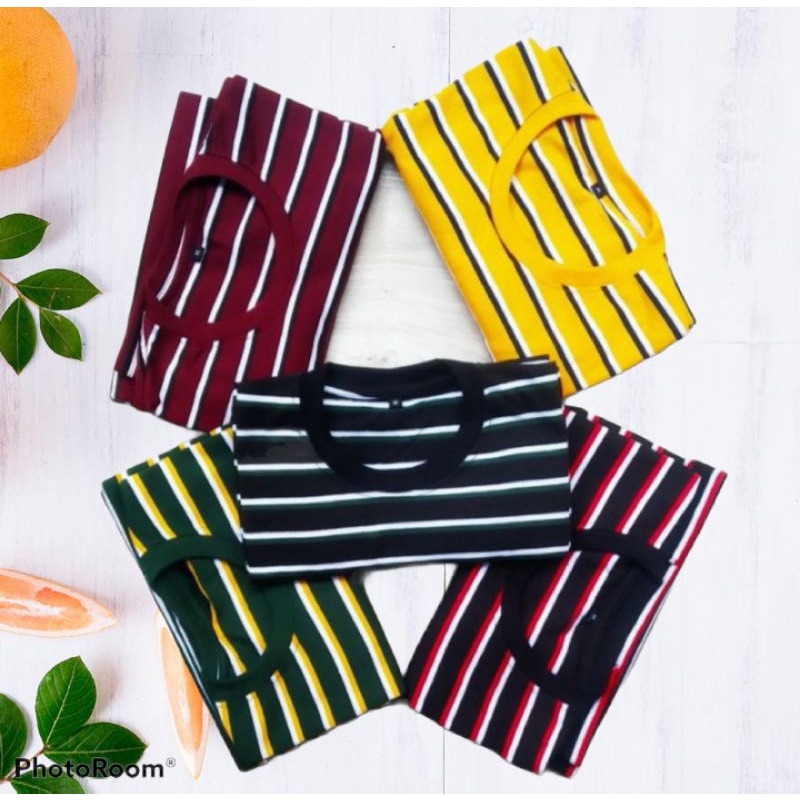 KAOS STRIPE 3 LINE CLASSIC / KAOS BAJU PRIA DISTRO /KAOS STRIPE / KAOS UNISEX / KAOS PRIA DISRTO / K