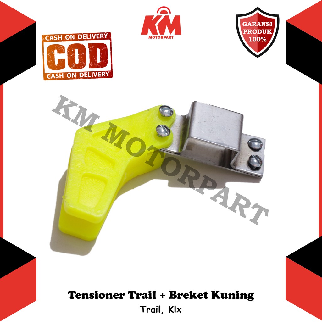 Tensioner Rantai Motor Trail Klx Stabilizer Rantai Bonus Breket Merah Kuning Hijau