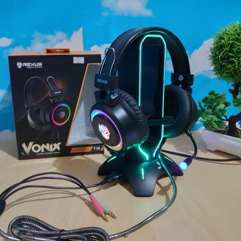 Trend-Rexus Headset Gaming Vonix F30 FREE Splitter PLUS OTG konektor TERMURAH