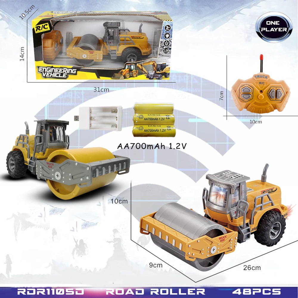 MURAH RDR1105 RC Excavator Beko Bulldozer Buldozer Traktor Truk Truck Mobil Mobilan Konstruksi Remot Kontrol RADAR