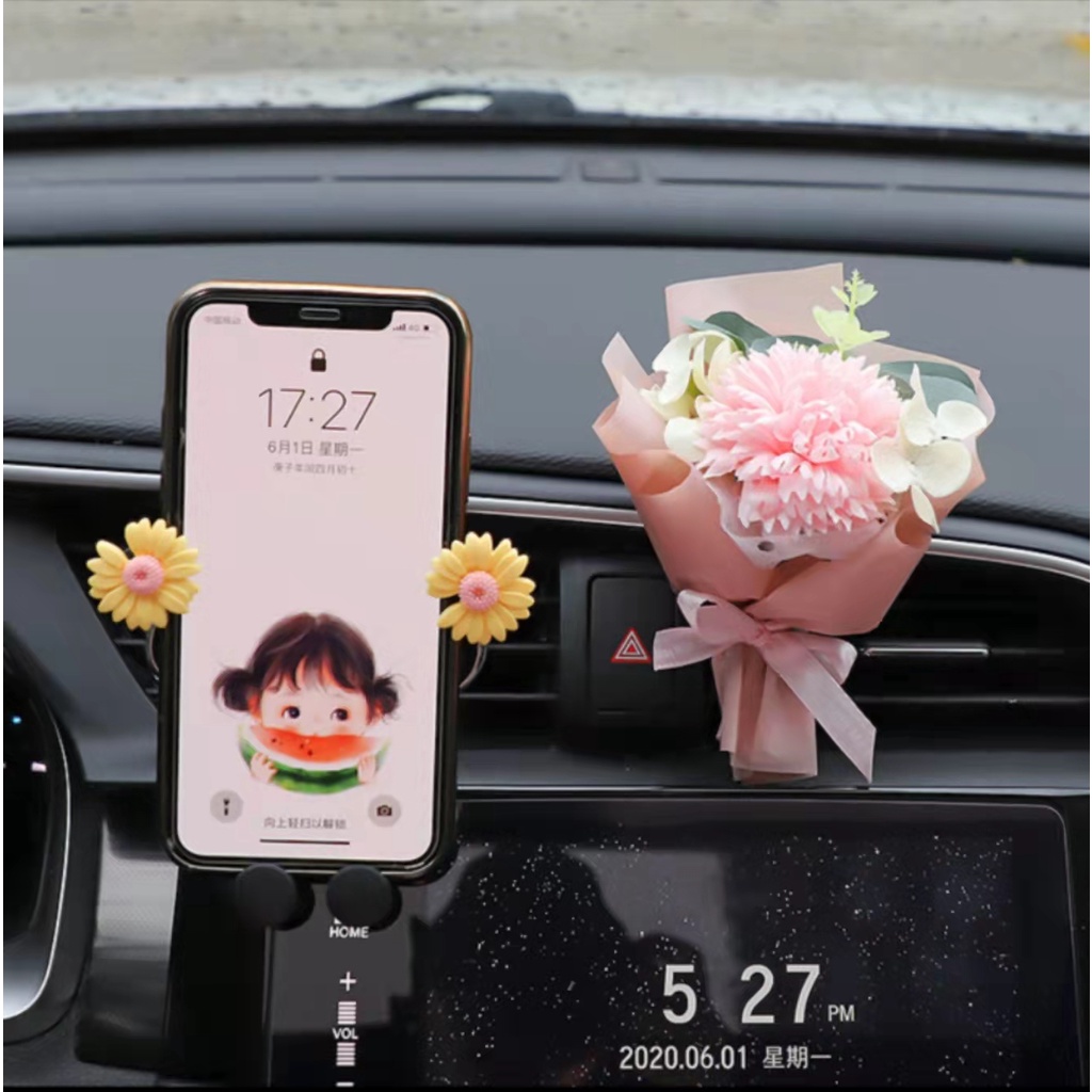 Holder Handphone / Navigasi Motif Kartun Untuk Mobil