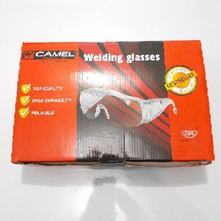 Kacamata las Safety Welding Glass Sporty Anti Patah dan Pecah Lentur