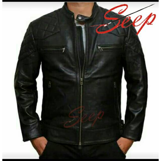 (NEW TREN) Jaket Kulit Mondy AJ /Bigsize/Size S M L XL 2XL 3XL 4XL 5XL/Casual Cowok Cewe