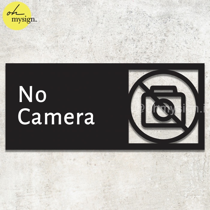 

Promo Sign No Camera Kamera Akrilik | Acrylic Sign Modern | Sign Board