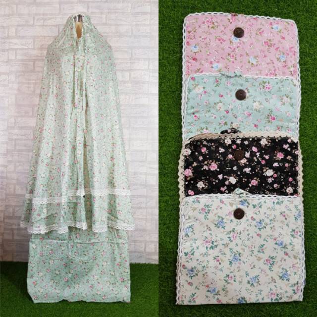 Mukena katun Jepang ORI RENDA SUSUN