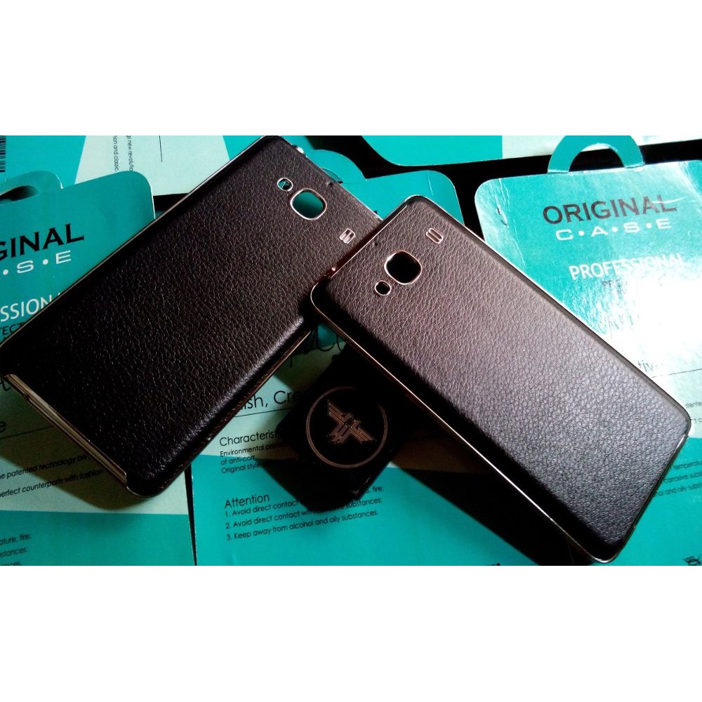 Premium Leather Back Cover/Case Kulit Xiaomi Redmi 2/2 Prime