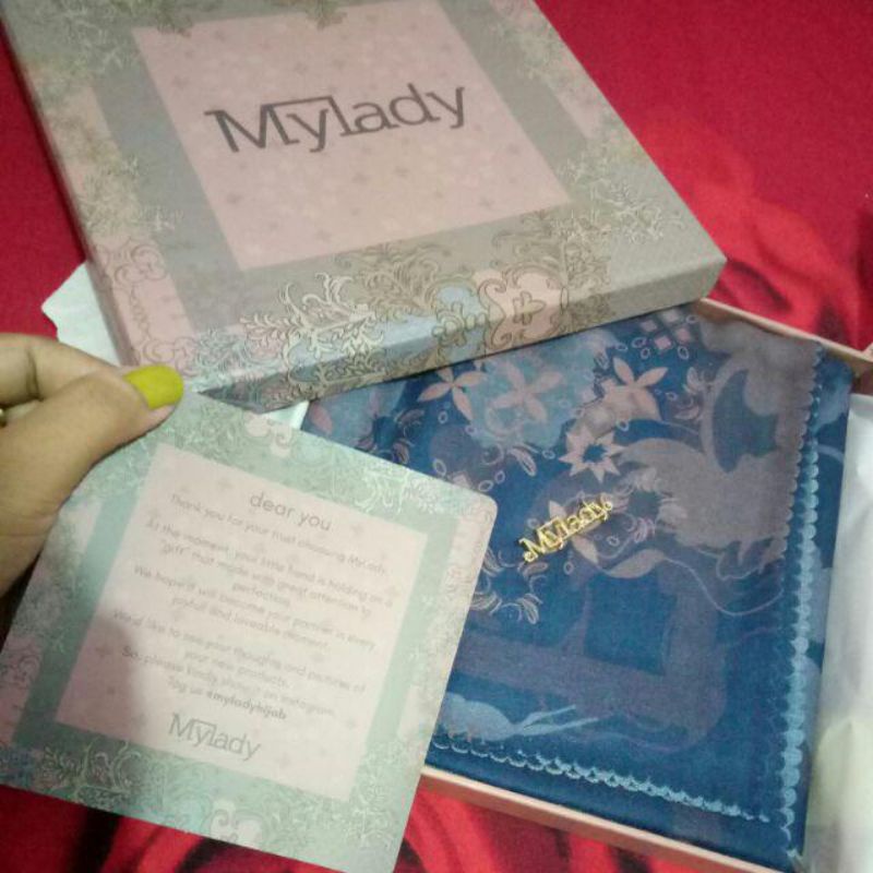 Hijab My lady Royal Blue Monogram