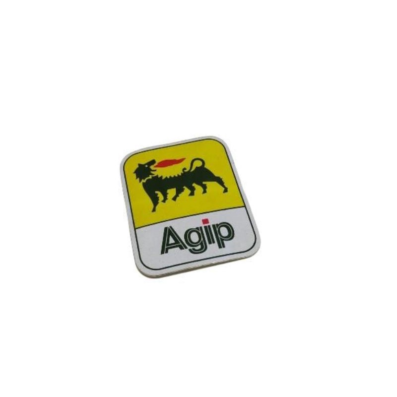 sticker sticker oil oli agip