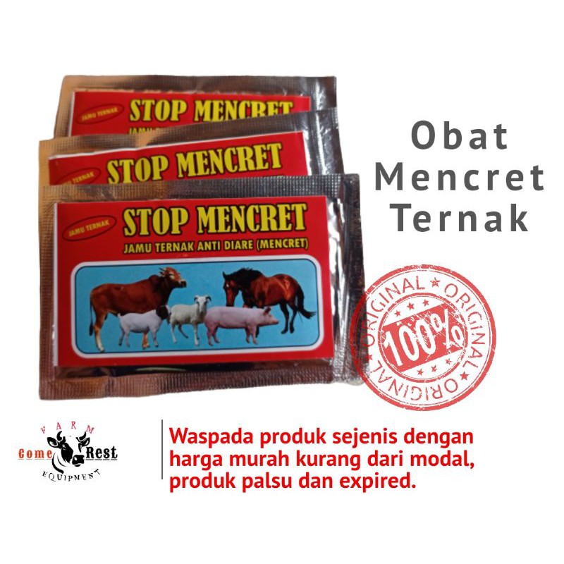 STOP MENCRET-Obat mencret (diare) sapi, kambing, kerbau, kuda &amp;babi.