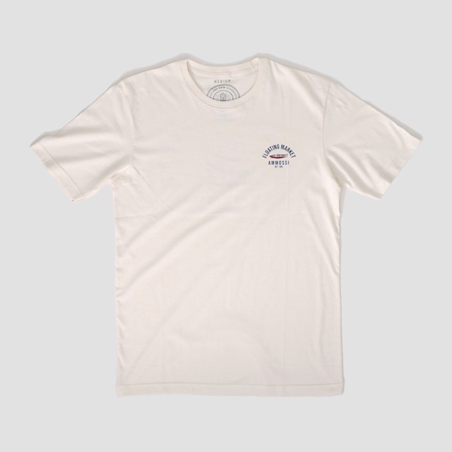 Ammossi T-Shirt Floating Market - White (Size XL)