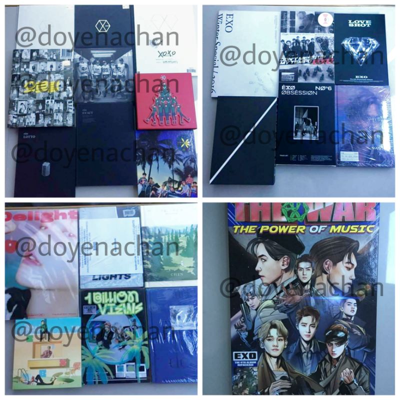 Album Only EXO MAMA XOXO Growl MID LMR Monster Lotto For Life Kokobop Power Tempo Love shot Obsessio