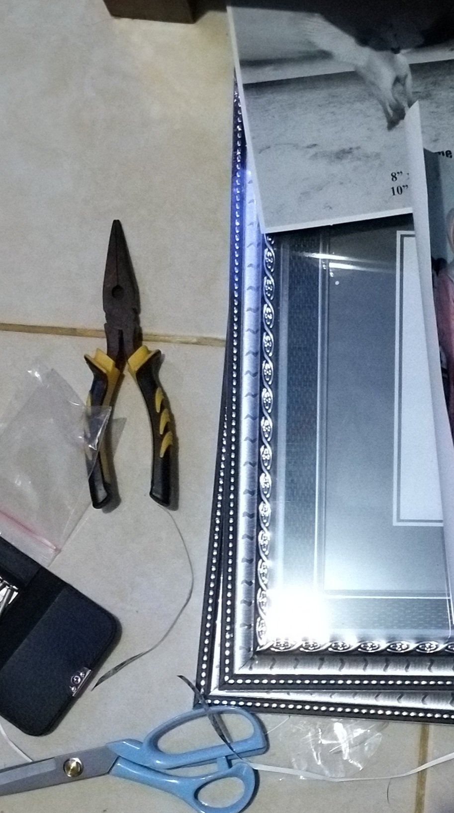 Frame Bingkai Pigura Foto 12r 30x40 Cm Ukir Double Linen