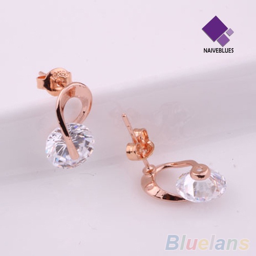 Anting Stud Cubic CZ Untuk Wanita