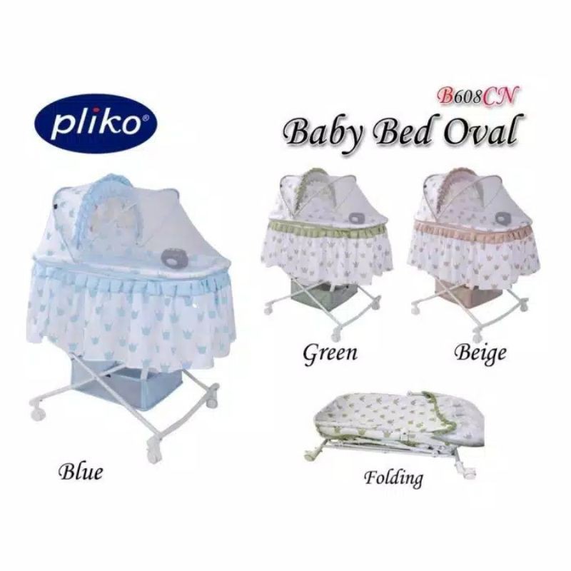 BABY BOX RANJANG TEMPAT TIDUR BAYI PLIKO BABY BED BASSINET OVAL 608 CN