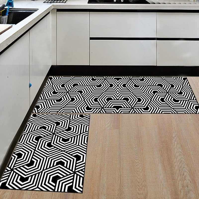 SkDays Keset Dapur Anti-slip Living Room Kitchen Balcony Rug - D320