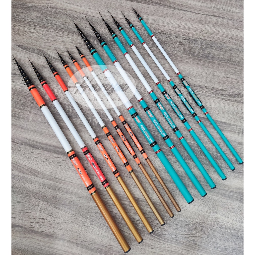 JORAN TEGEK KOLONG OREGON NEON/GUPY 210 240 270 300 360 450 540 FIBER LENTUR SIAP PAKAI