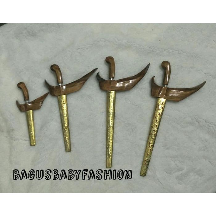 Keris Anak Aksesories perlengkapan Beskap / Hewes Baju Adat Jawa Murah