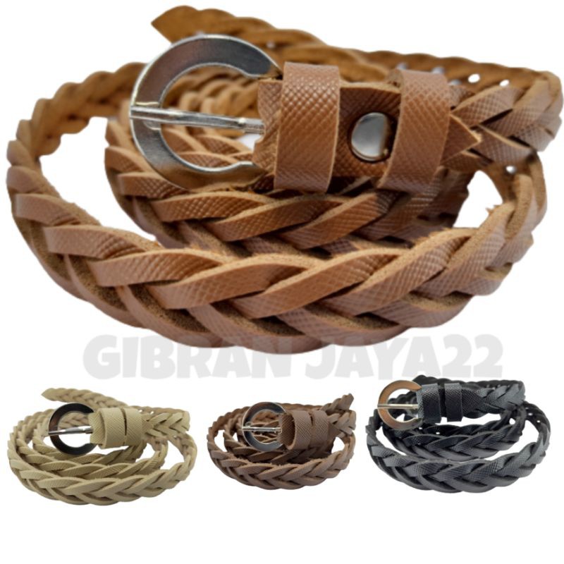 Gesper Ikat Pinggang Wanita Model Kepang TEBAL Termurah