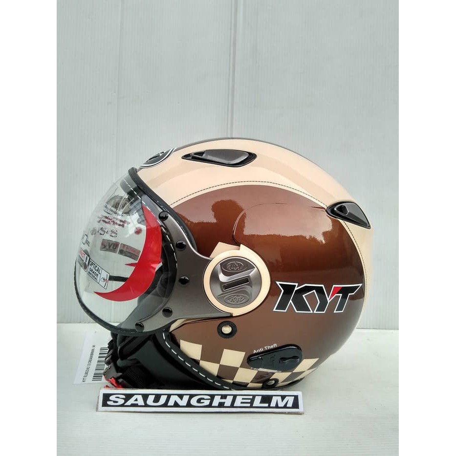 HELM KYT ELSICO # 2 CREAM/BROWN