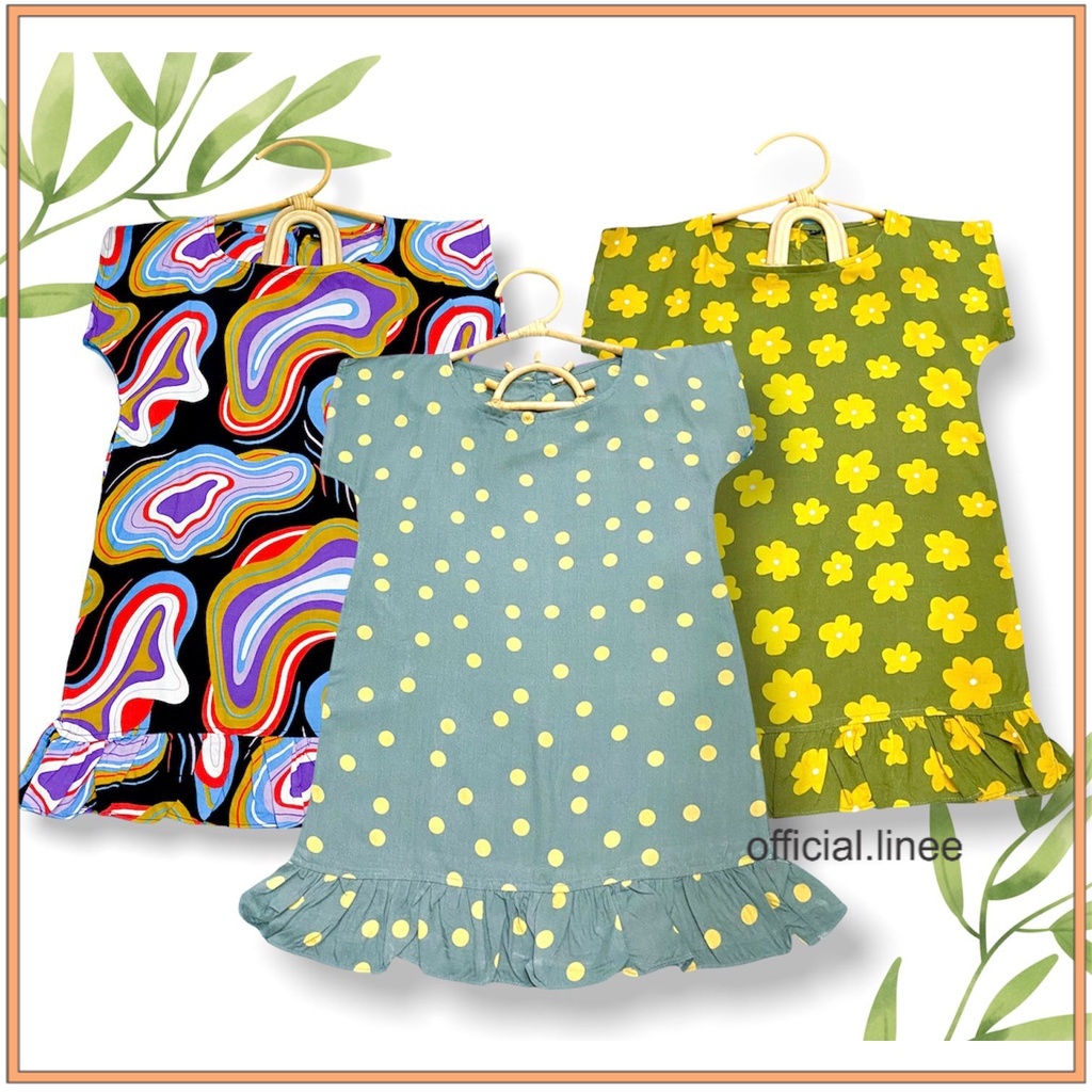 Dress anak rayon / daster anak perempuan / daster anak ( 1-6 tahun )