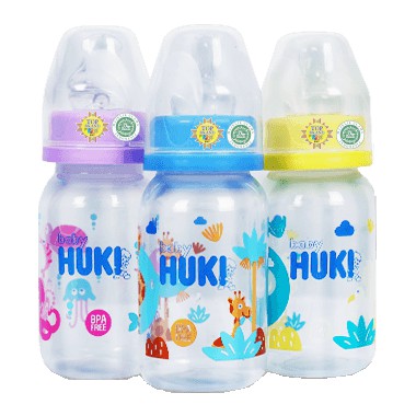 Baby Huki Botol Susu PP Round 120 ml