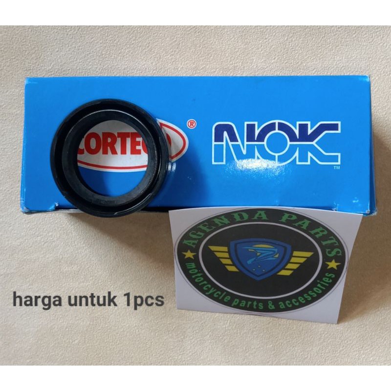 SEAL SHOCK DEPAN NOK CORTECO KODE NO 26 00- 37 00-10 050 UNTUK GRAND-SUPRA-BEAT- SMASH -SHOGUN-MIO