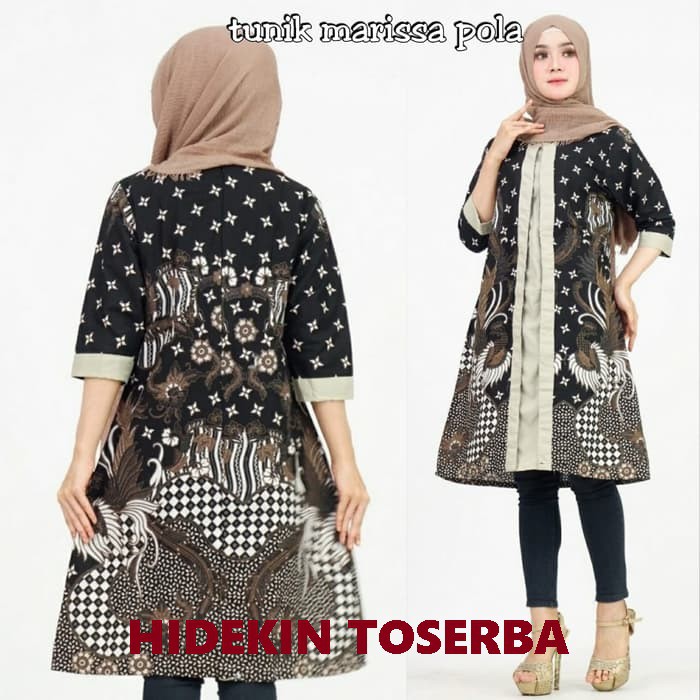 TUNIK BATIK JUMBO MARISSA POLA