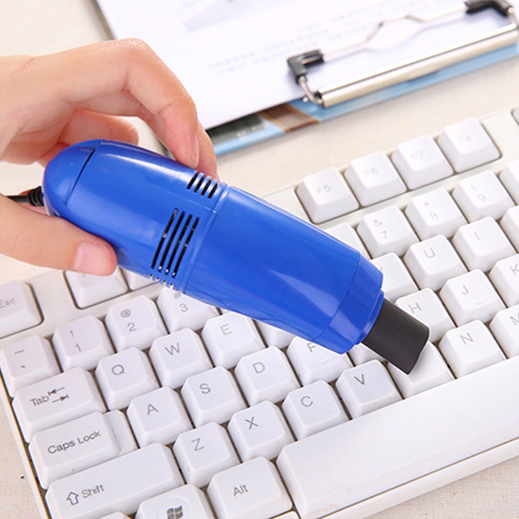 (Huluboy) Vacuum Cleaner USB Praktis 6 Warna Untuk Membersihkan Keyboard Laptop / Printer