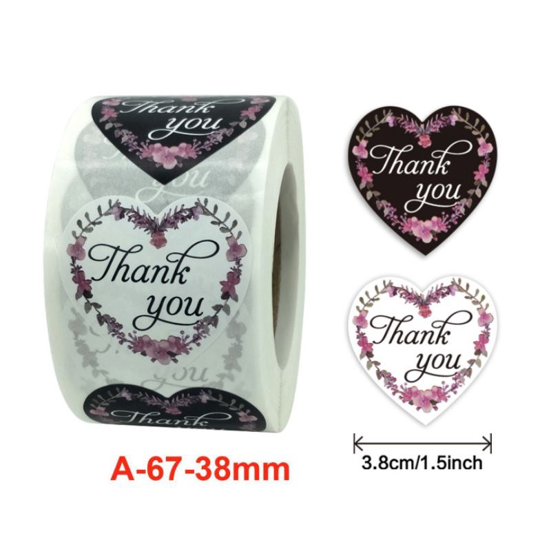 

Sticker Stiker Roll Label Cookies thank you 18