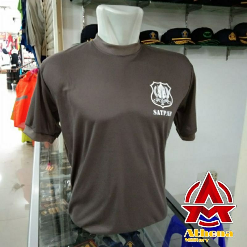 kaos satpam baru | kaos satpam coklat | kaos security