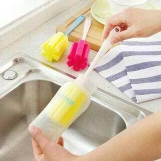 Tongkat Spons Pembersih Botol Minum Sikat Busa Pembersih Dot Susu Bayi thumbler Cleaner Sponge Stick Sikat Spon Pencuci Gelas Serbaguna