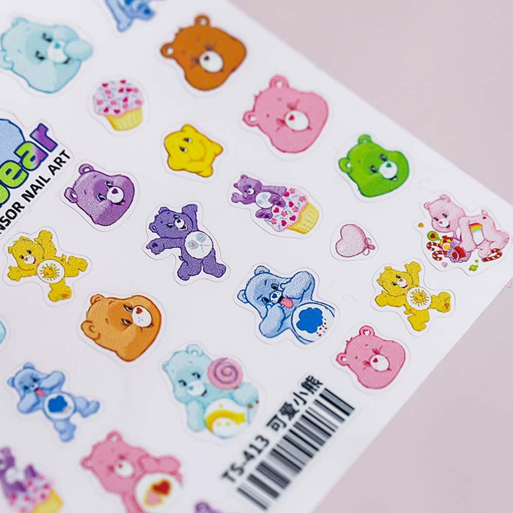 Stiker Kuku Ukiran Agustina 5D 1PC Manicure Cute bear Nail Polish Sticker