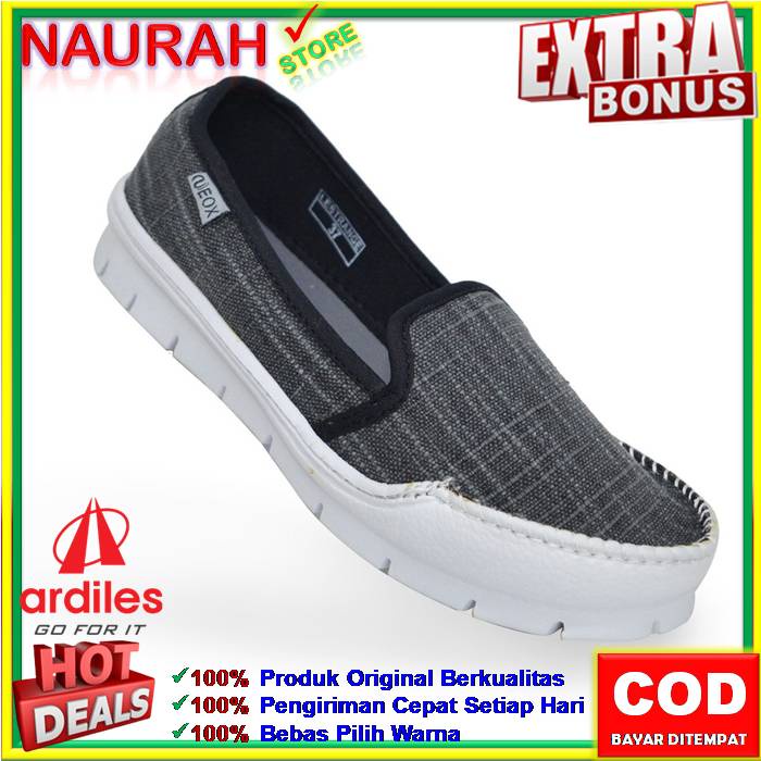 SEPATU SLIP ON WANITA ARDILES LESTRANGE 100% ORIGINAL NEOX SLIP ON LIMITED EDITION KUALITAS IMPORT ANTI SLIP