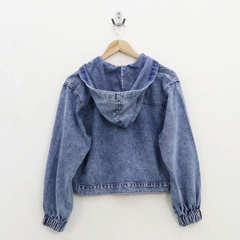 Jaket Hoodie Jeans Wanita