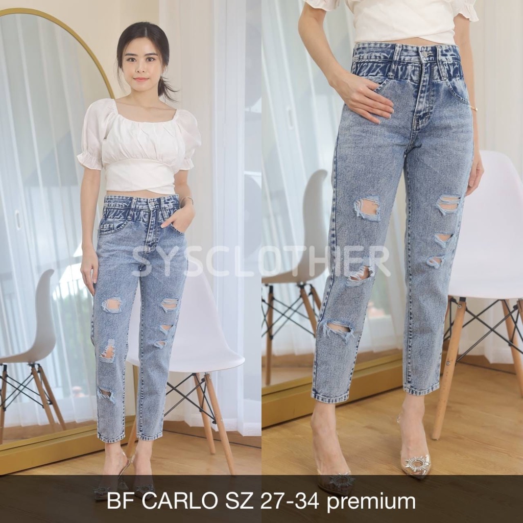 CELANA JEANS WANITA BF CARLO-SYSCLOTHIER