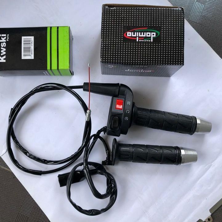 リ GAS SPONTAN KSR DOMINO SET HANDGRIP KAZE + JALU STANG CHROME MODEL FU Berkualitas