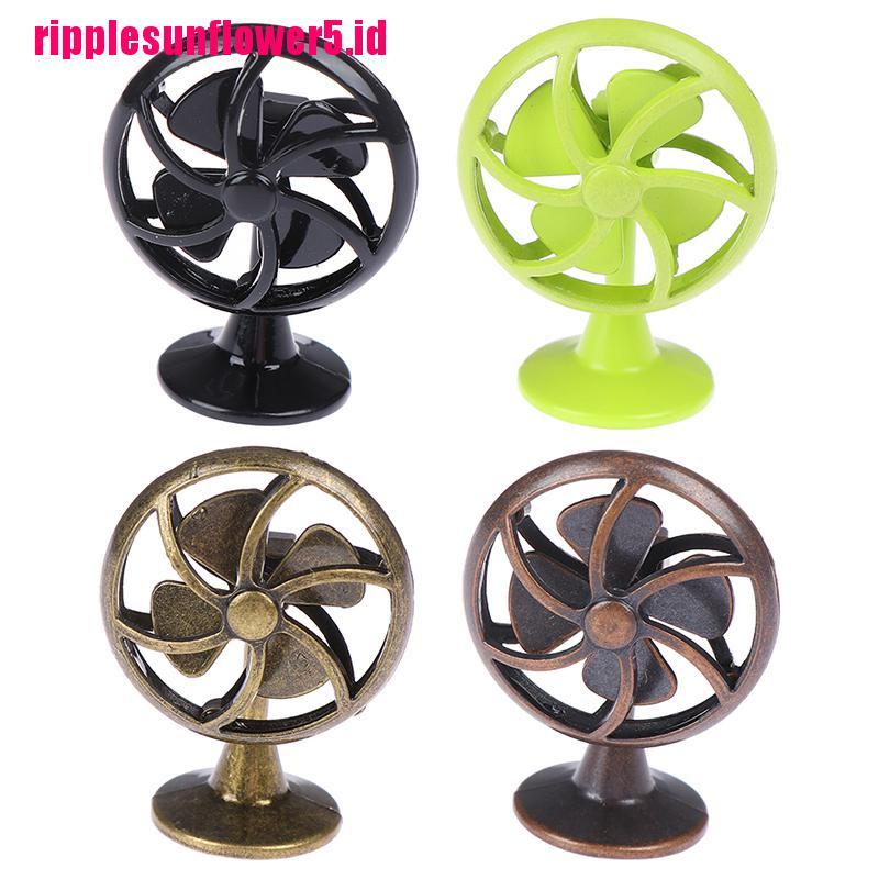 # Kaos T-Shirt Wanita Lengan Pendek Motif Print #Miniatur Kipas Angin Skala 1: 12 Untuk Rumah Boneka