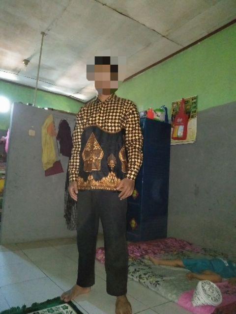 Bmbart Batik Hrb026 Kenongo Hem Pendek Padi Pekalongan M L Xl Batik Pria Murah Modern Prada Panjang