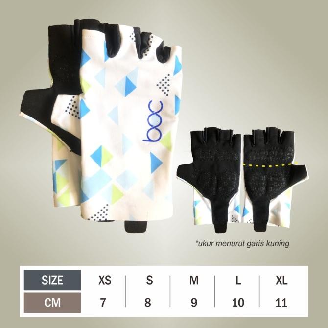 Promo Sarung Tangan Unisex Cycling Gloves - White