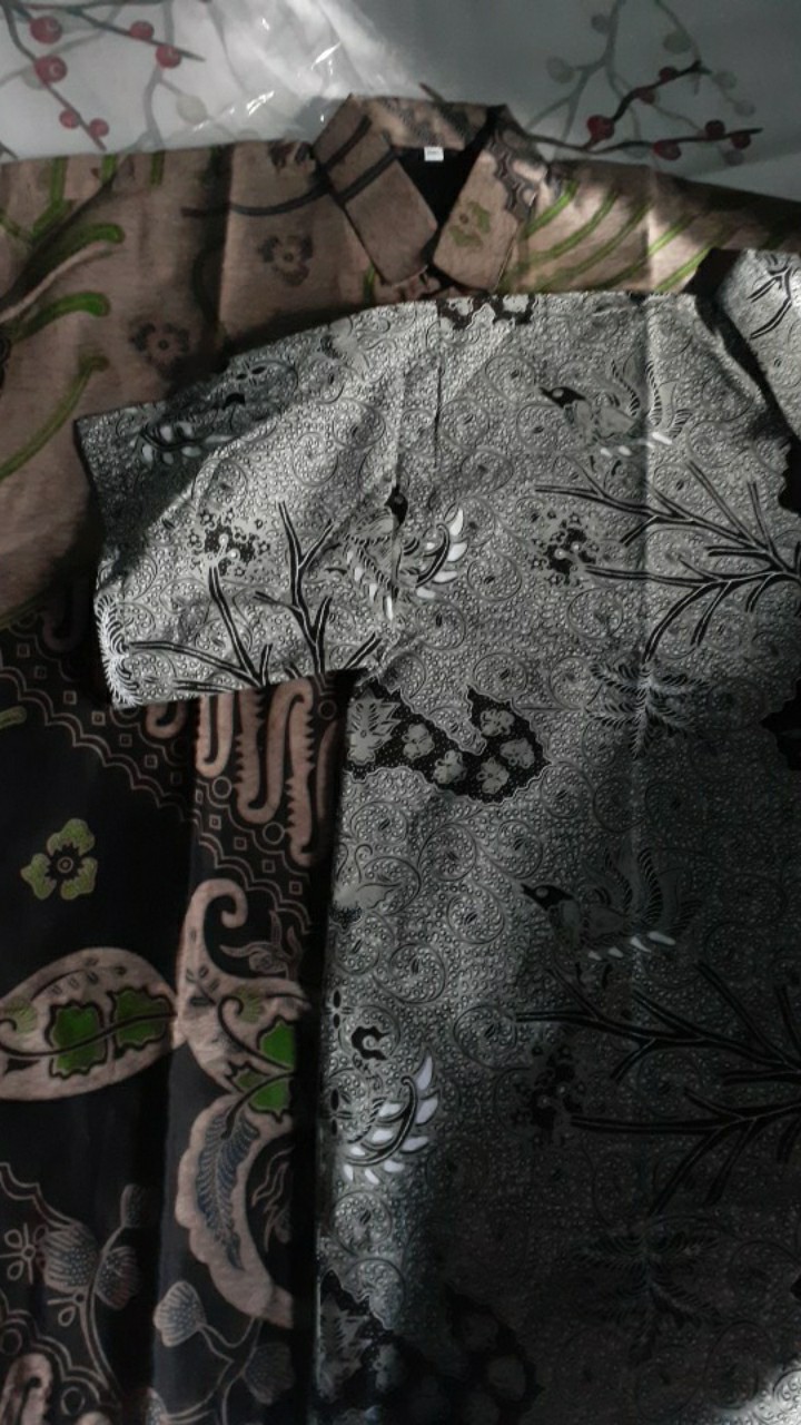 Damar Langit Kemeja Batik Pria Atasan Batik Baju Batik Pria Lengan Pendek Batik Modern By Raja Sakti