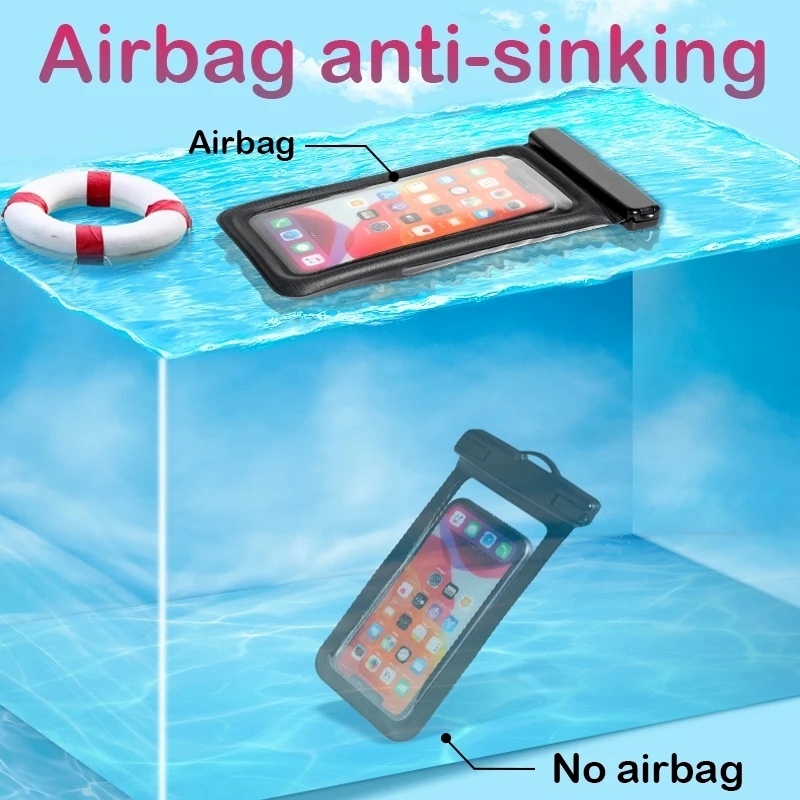 Tas Pouch Handphone Transparan Anti Air Motif Kartun Untuk Berenang / Diving